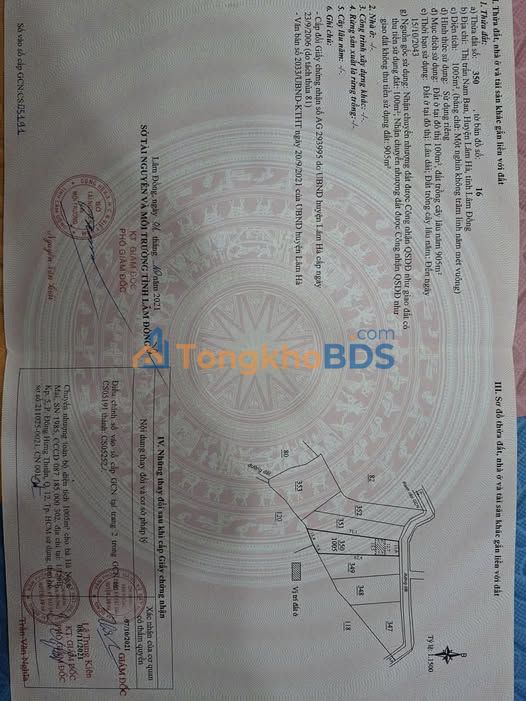 Đất Nam Ban Lâm Hà 1.000m² 1,5 tỷ - View rừng thông