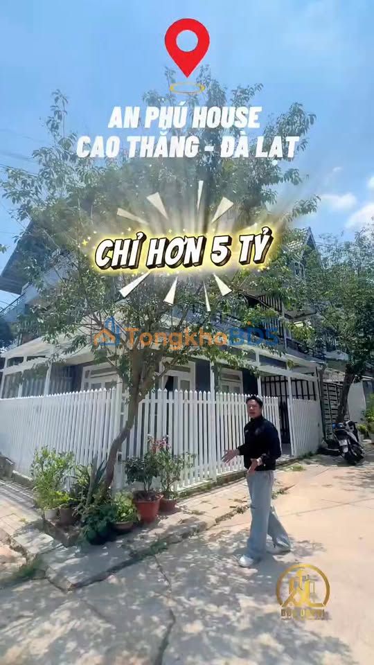 Nhà phố 2 mặt tiền Phường 3 Đà Lạt 76m² 5.3 tỷ - Vị trí đẹp