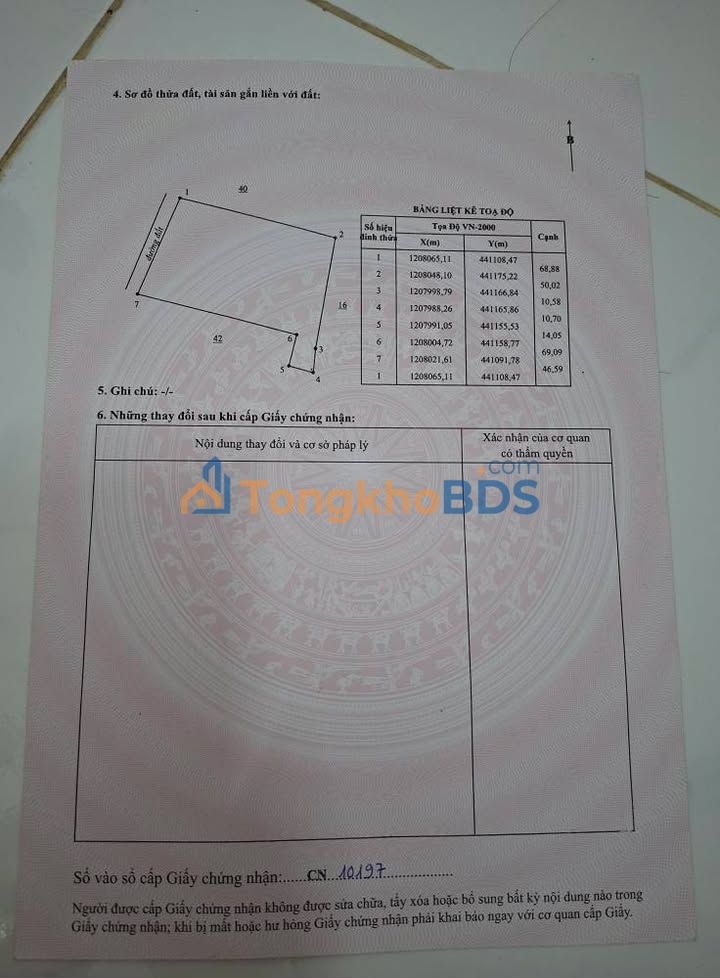 Đất Hàm Kiệm 3.530m² giá 3.43 tỷ - Đầu tư dài hạn