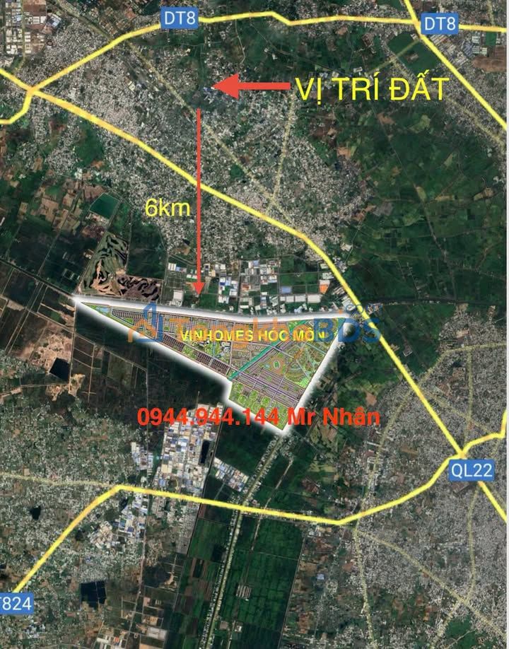 Đất nền Củ Chi 808m² giá 15.5 tỷ - Đất thổ cư 100%