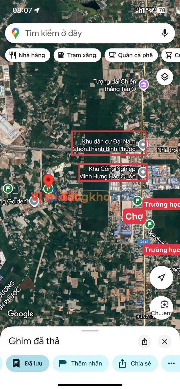 Đất nền Phường Minh Hưng Chơn Thành 225m² Sổ đỏ chính chủ