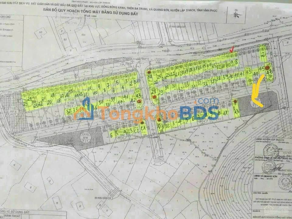 Đất nền Quang Sơn, Phúc Yên 140m² giá 900 triệu - View vườn hoa
