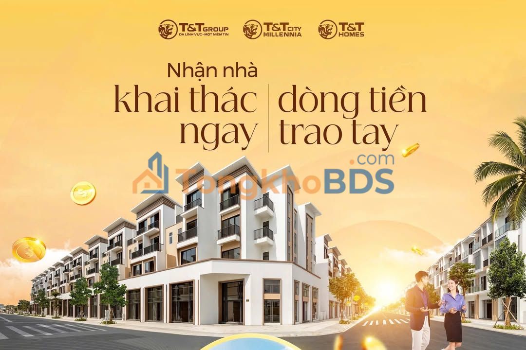 Shophouse T&T City Millennia Q7 - Nhận khai thác ngay, 15-20 triệu/tháng