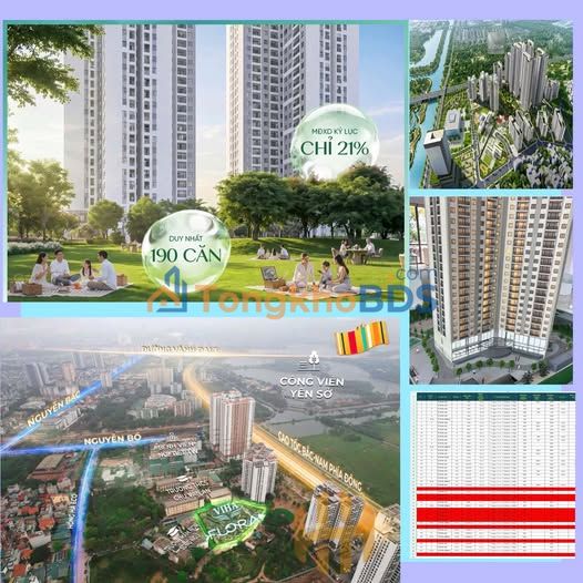 Căn hộ VIHA Flora Thanh Xuân 63m² từ 5 tỷ - View đẹp