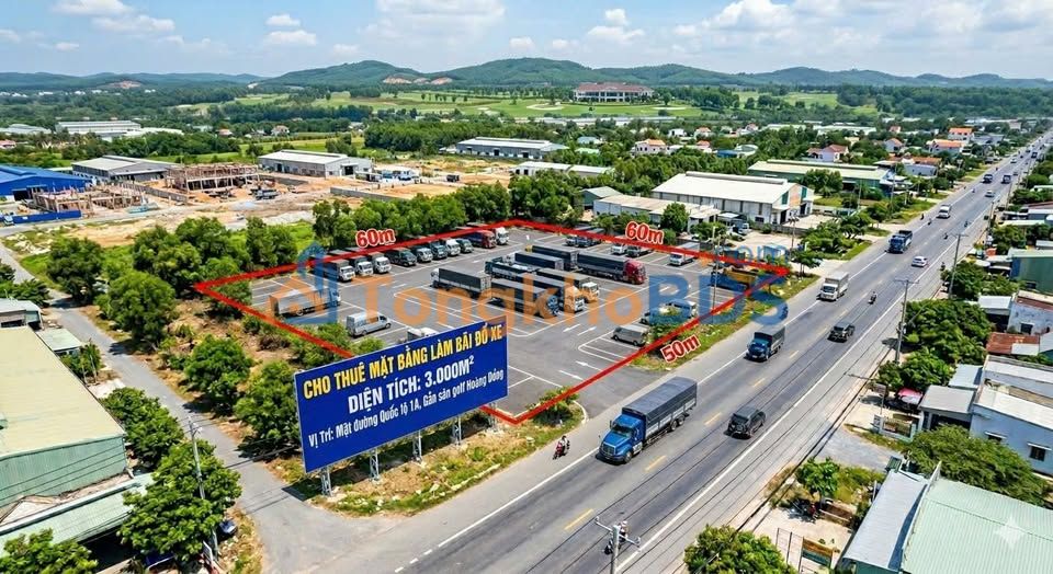 Mặt bằng bãi đỗ xe Lạng Sơn 3000m² - Vị trí đắc địa QL1A