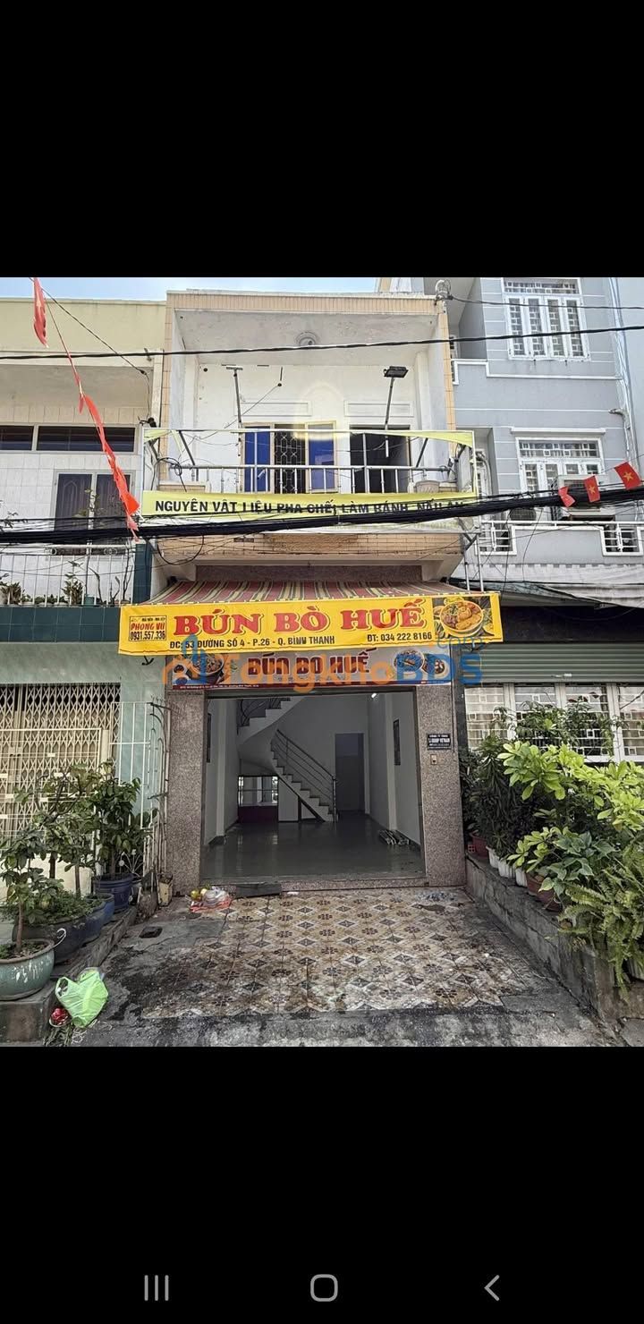 Nhà phố Bình Thạnh 43m² giá 16 triệu - Mặt tiền kinh doanh đắc địa!
