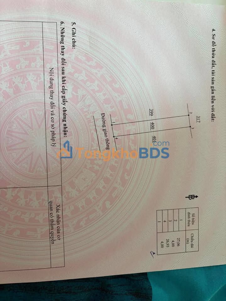 Đất thổ cư 100% Xã Giang Điền 108m² - Khu dân cư đông đúc