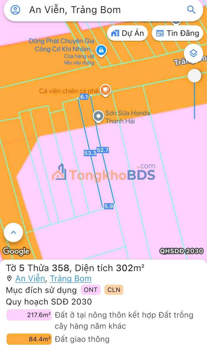 Nhà phố mặt tiền đường Phùng Hưng 302m² - Vị trí kinh doanh đắc địa