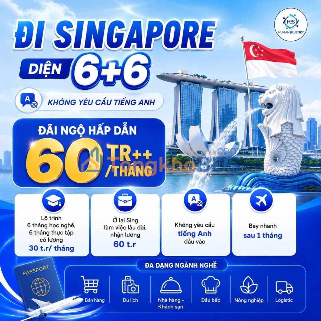 Cơ hội làm việc tại Singapore diện 6+6 - Lộ trình định cư bền vững