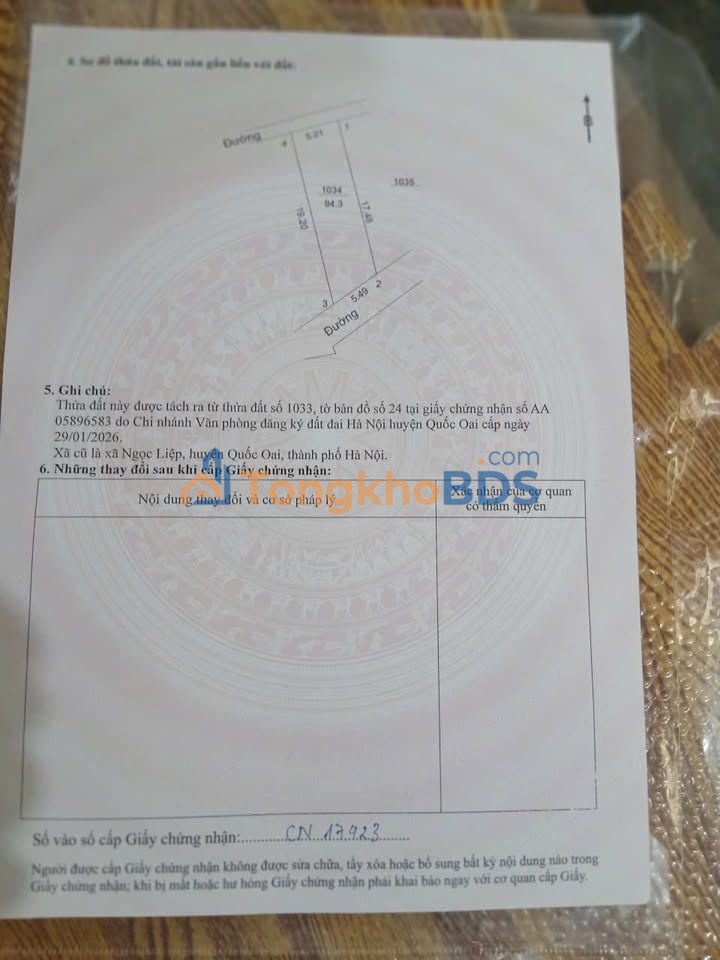 Đất nền Quốc Oai 90m² 2 mặt tiền - Vị trí vàng đầu tư sinh lời