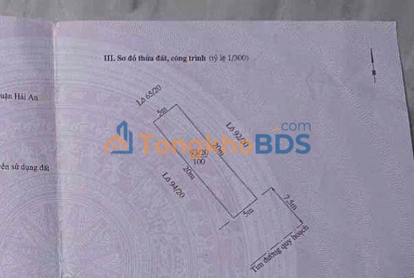Đất nền Hải An 100m² giá 3.6 tỷ - Sổ đỏ chính chủ, tiềm năng cao!